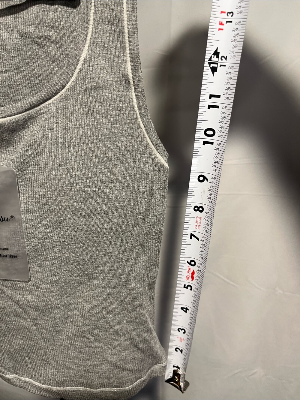 Danysu Women’s Built In Bra- Square Neck Tank Top SM - Picture 3 of 7